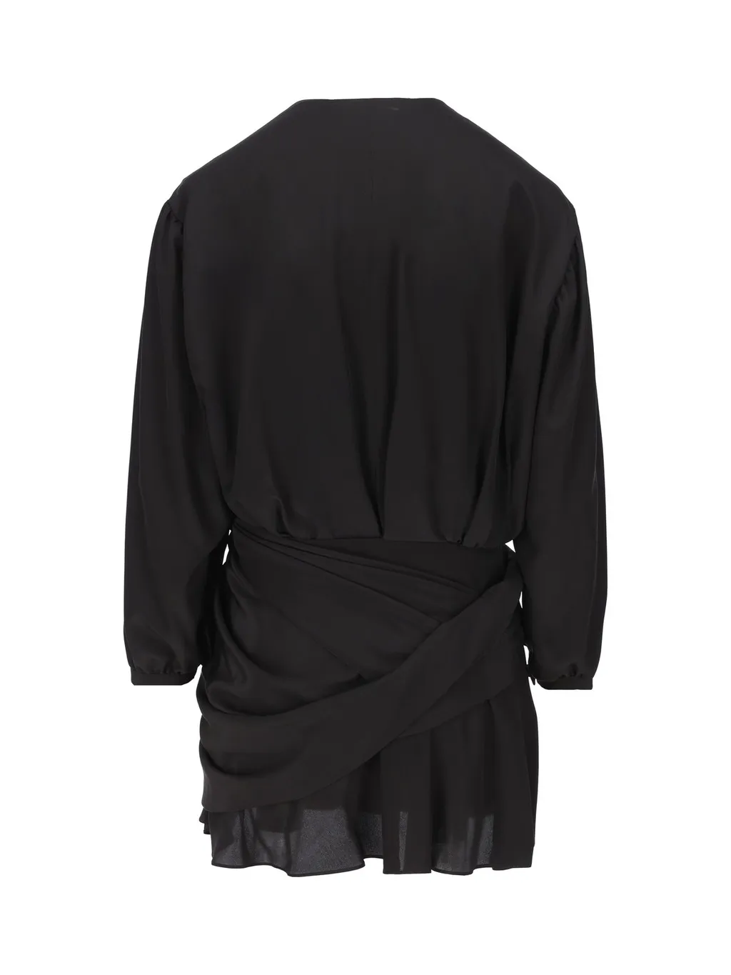 Tie Detailed Draped Dress