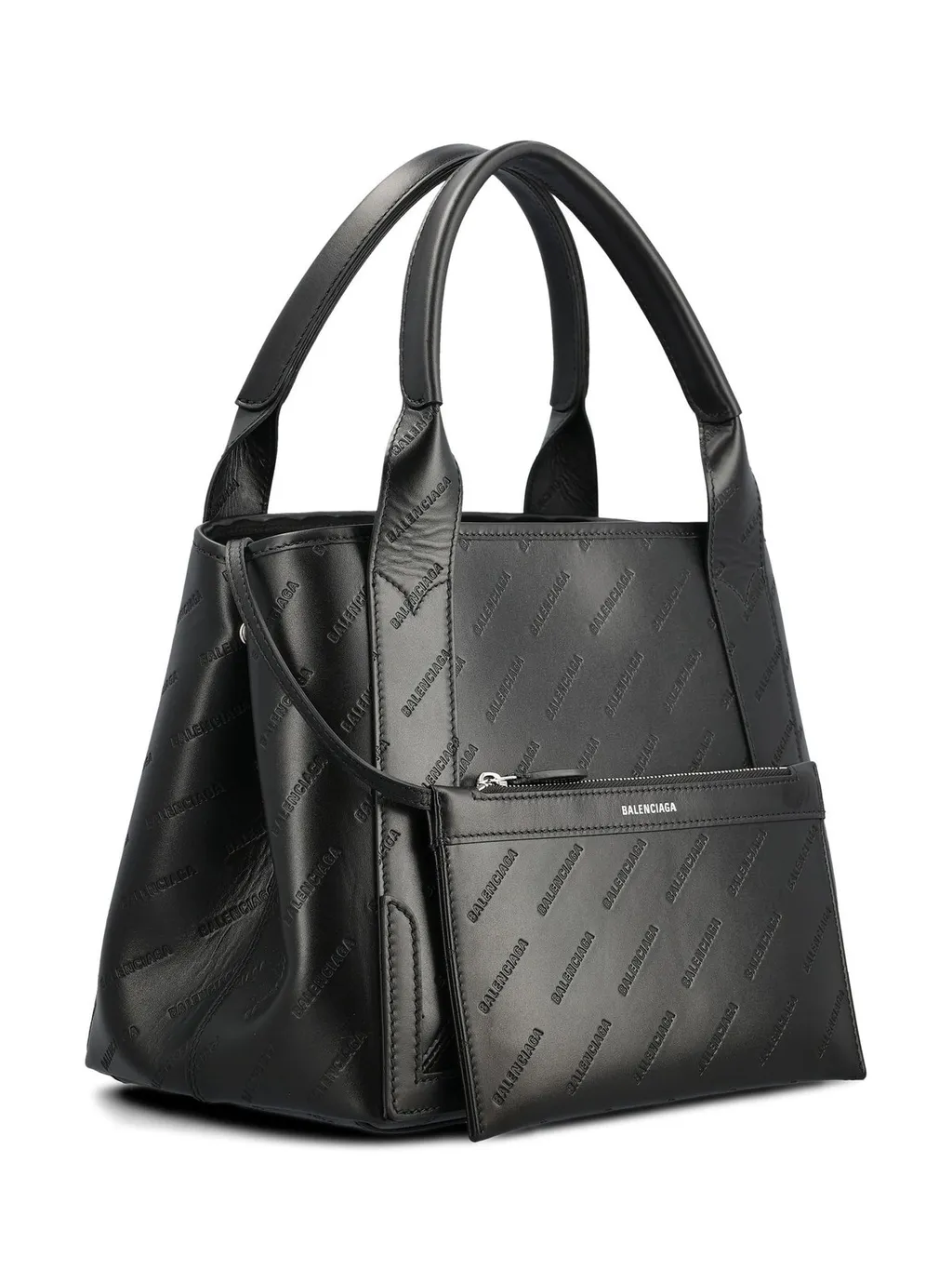 Allover Logo Embossed Tote Bag