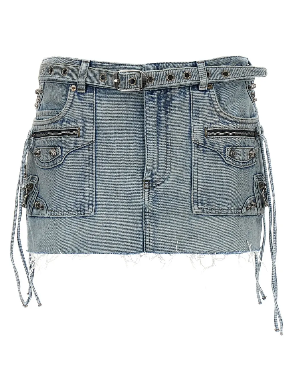 Cagole Mini Denim Skirt
