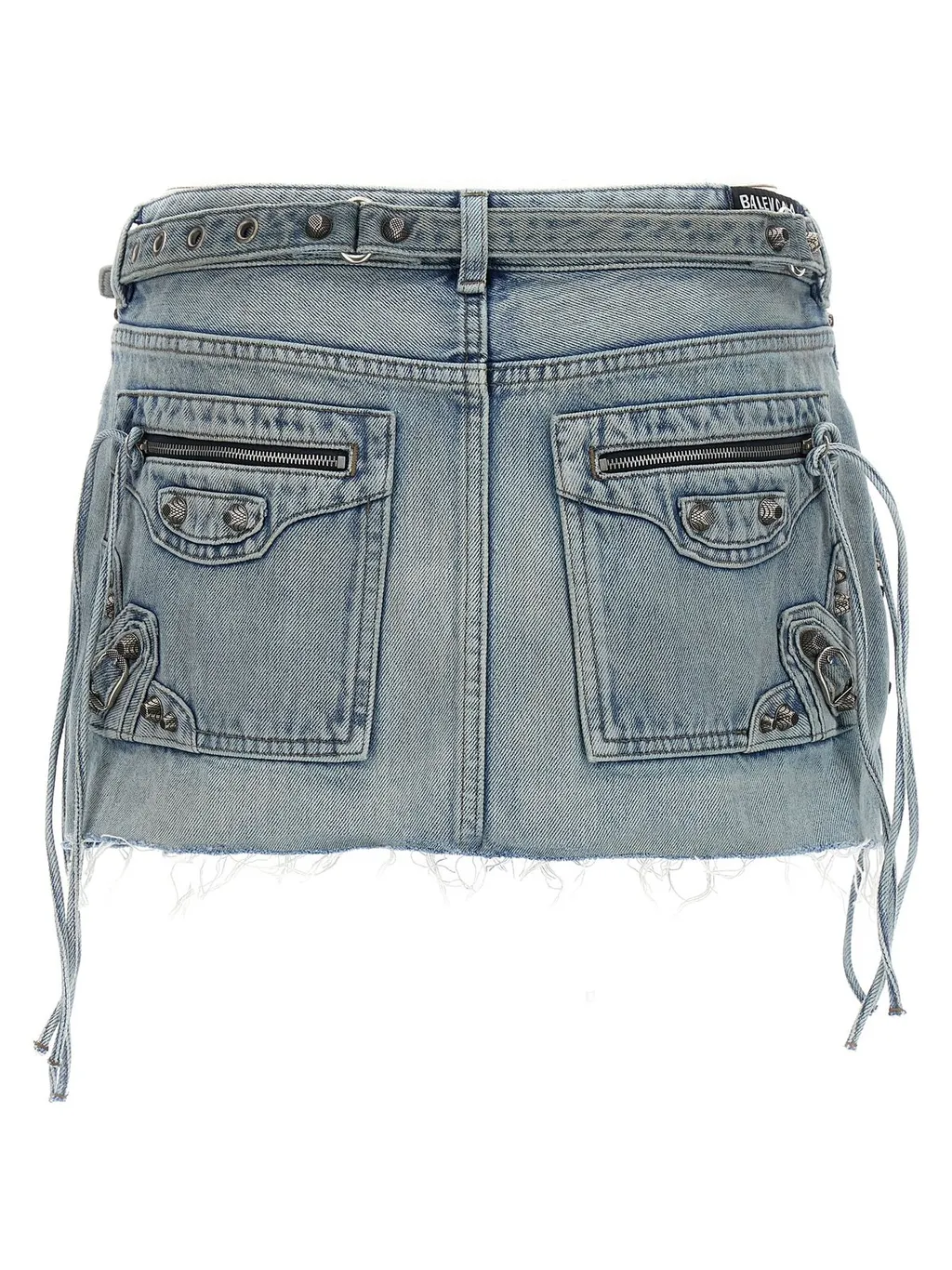 Cagole Mini Denim Skirt
