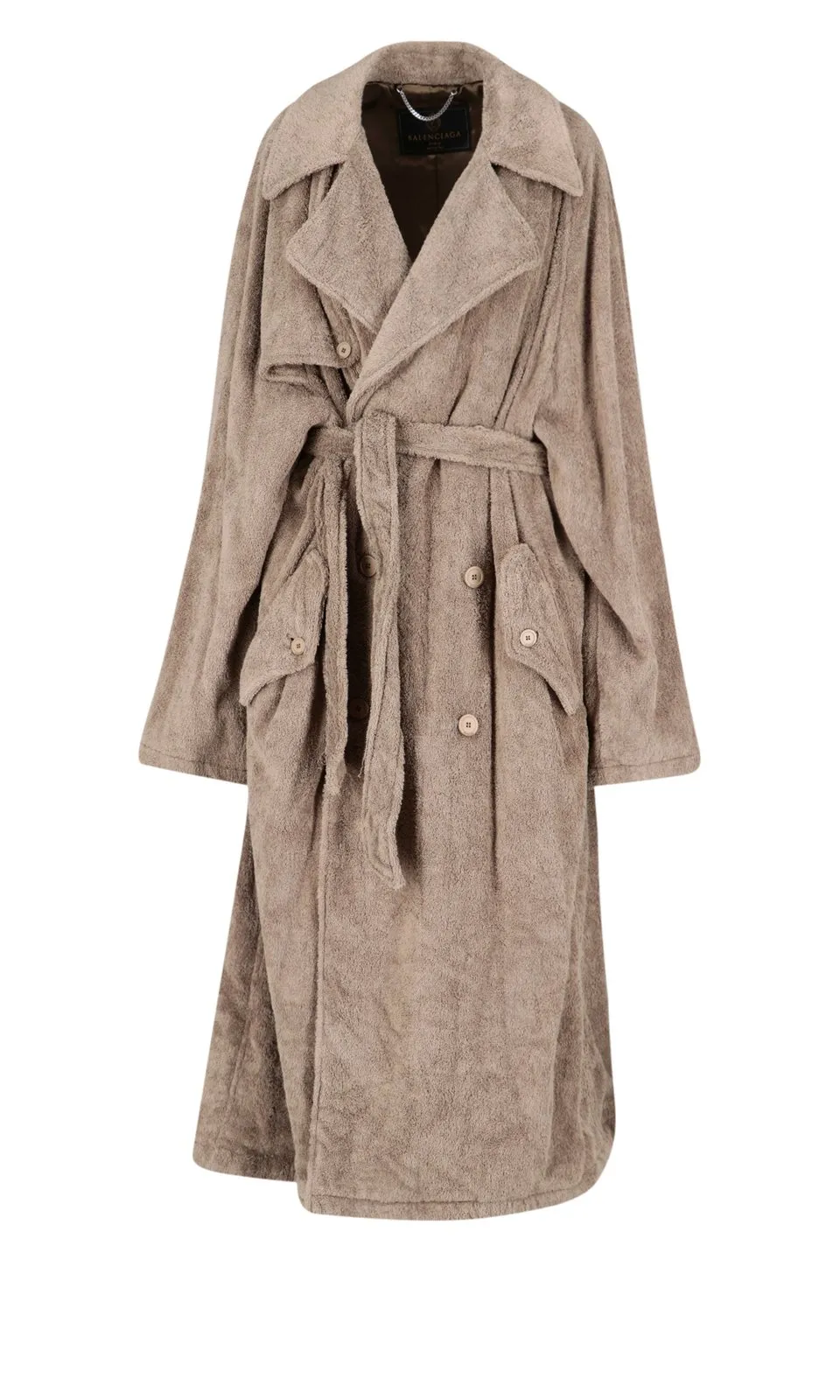 Tie-Waisted Midi Coat