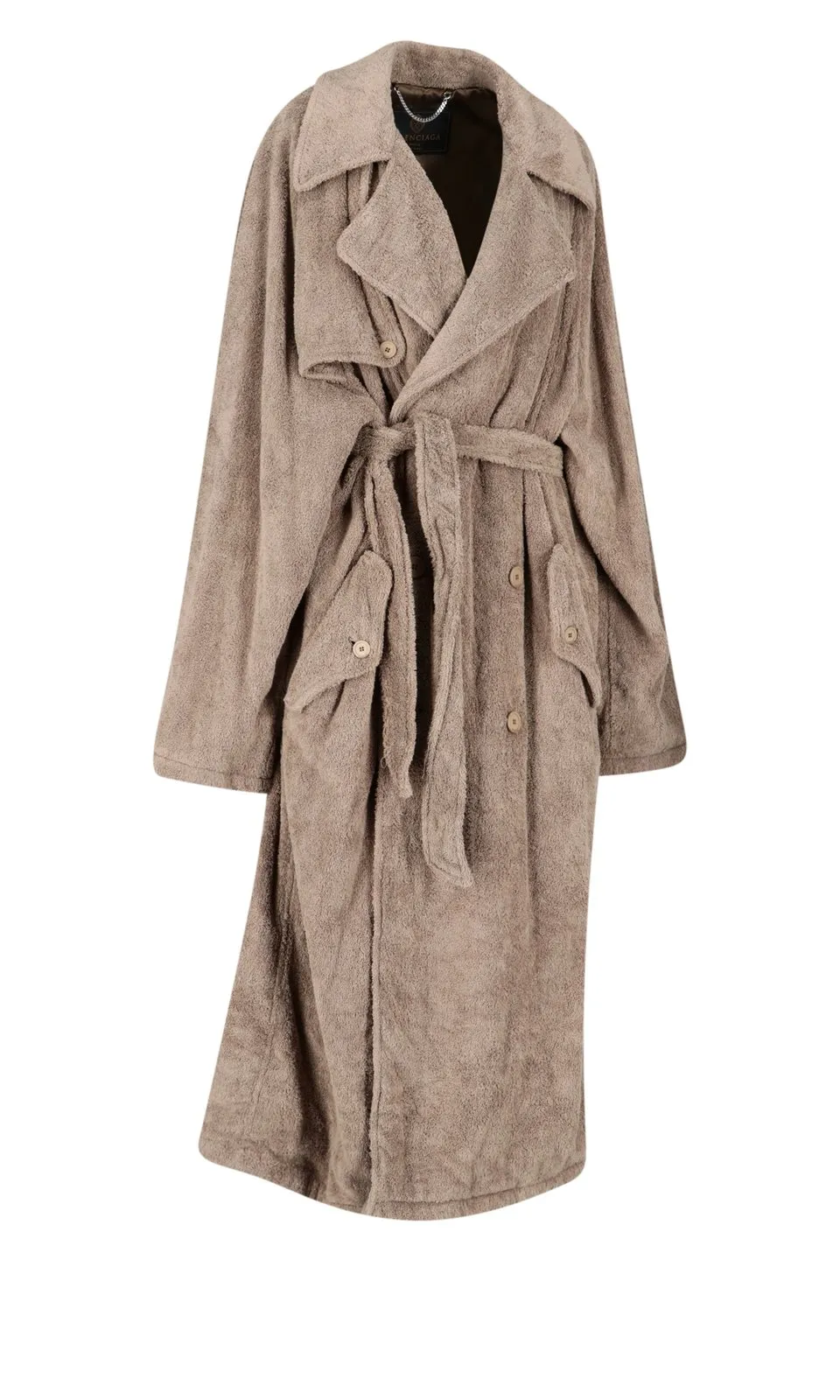 Tie-Waisted Midi Coat