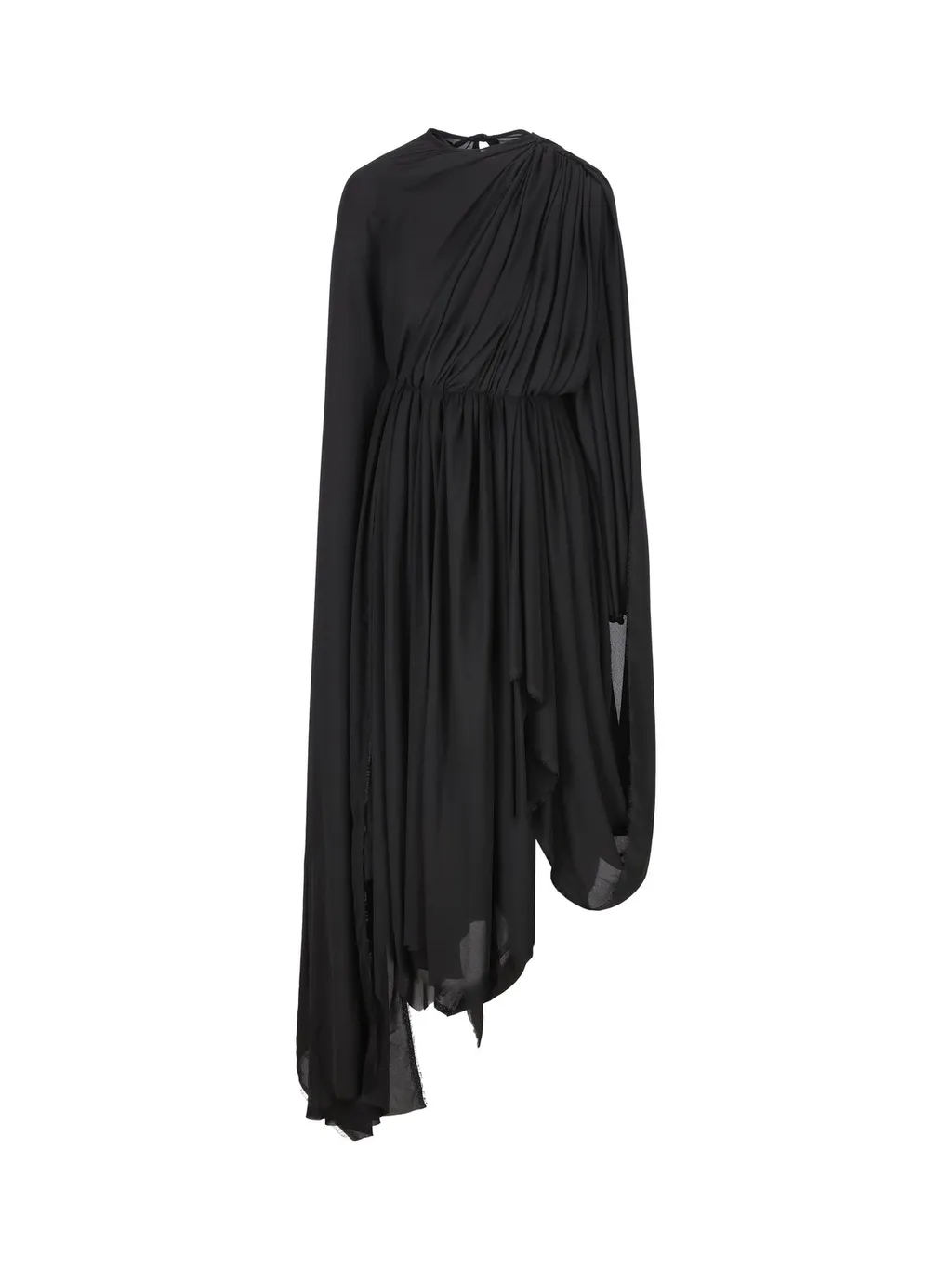Pleated Asymmetric Dress