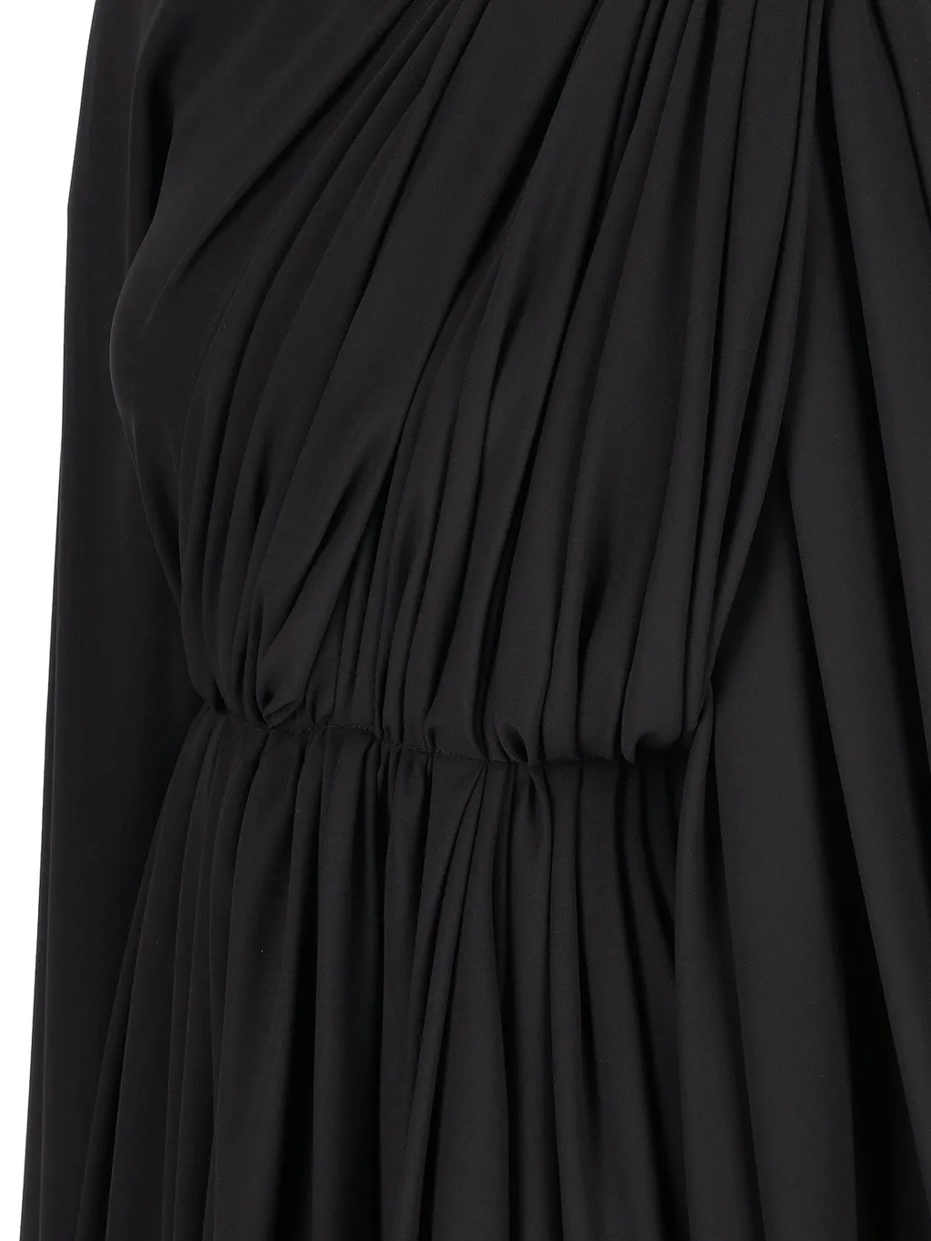 Pleated Asymmetric Dress