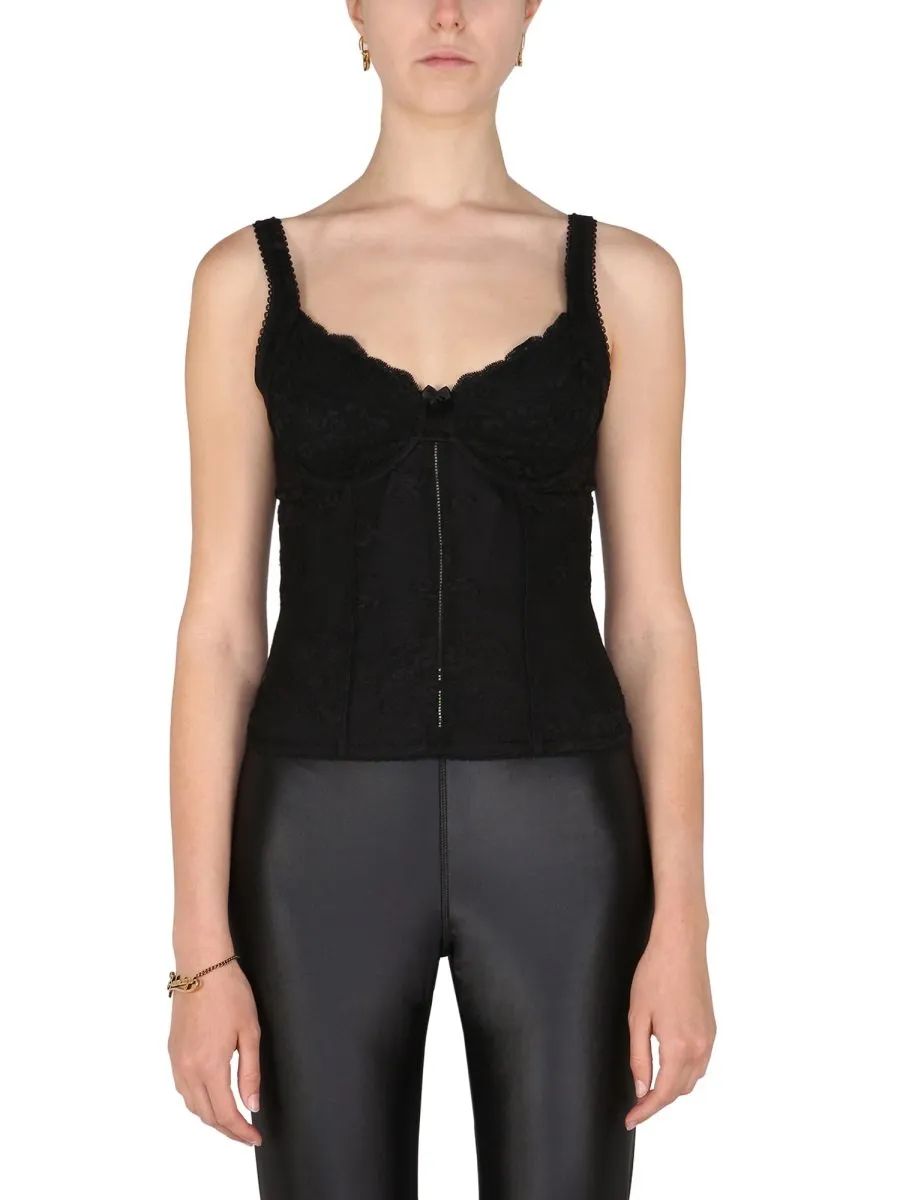 Lace Detailed Sleeveless Top