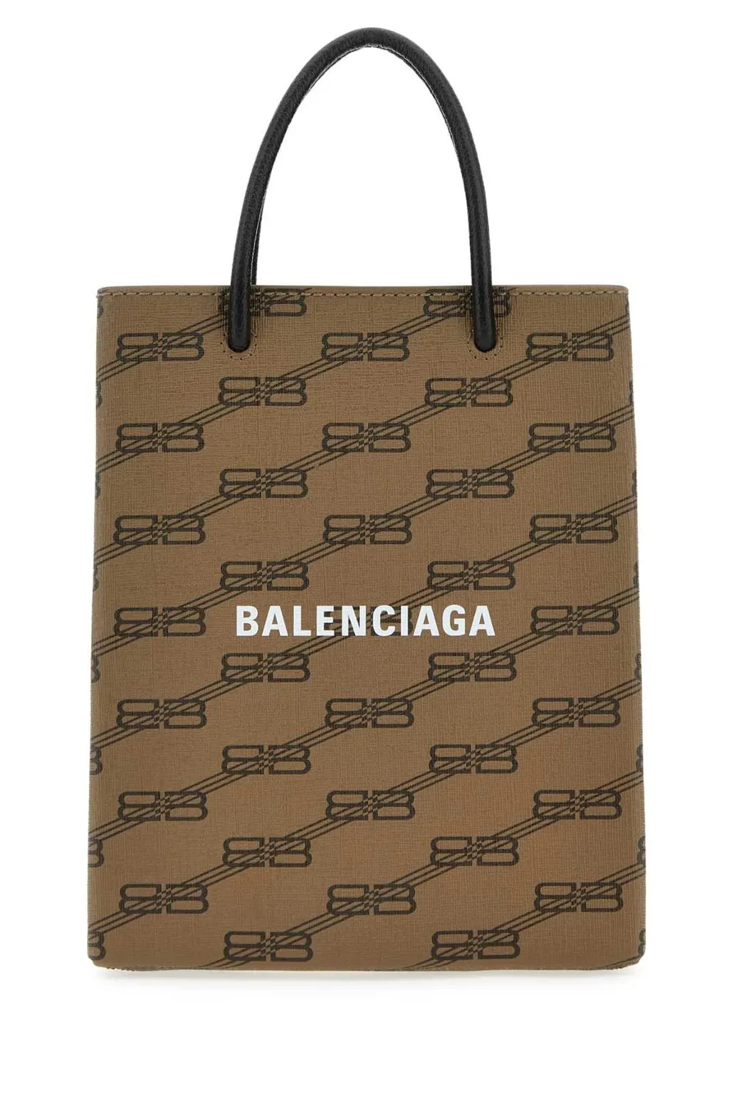 Bb Monogram Printed Tote Bag