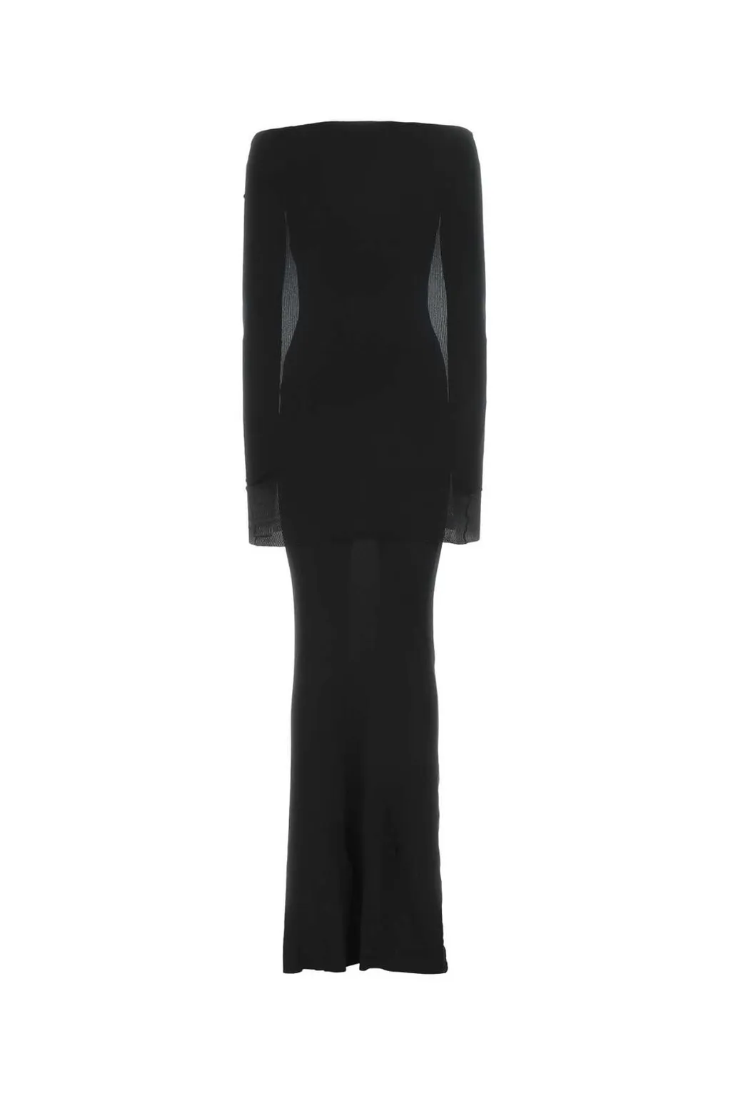 Off-Shoulder Long-Sleeved Maxi Dress