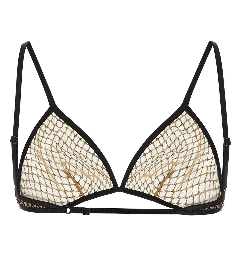 Duo-Tone Mesh Bra