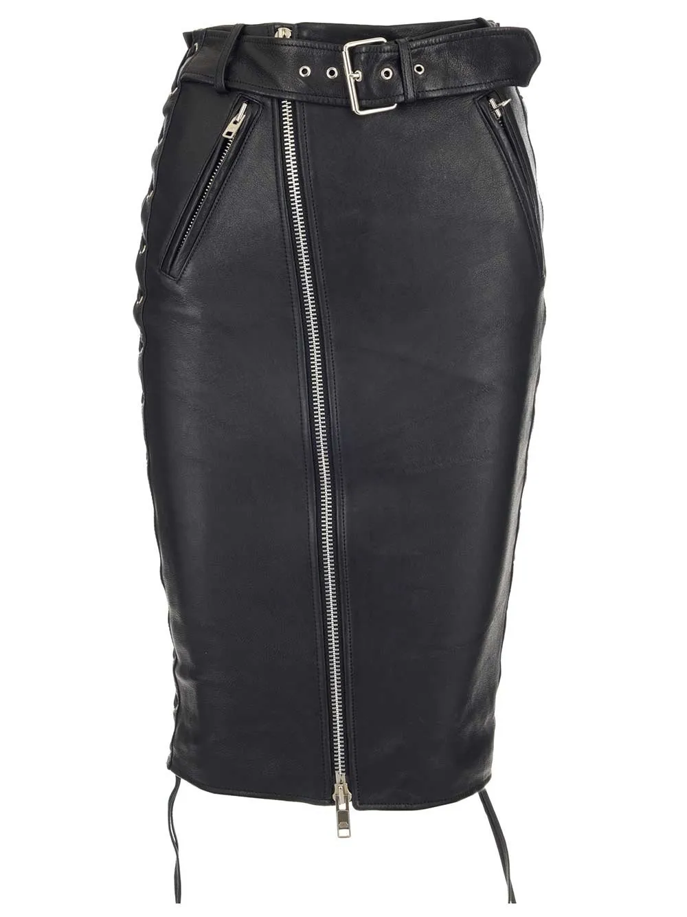 Biker Midi Skirt