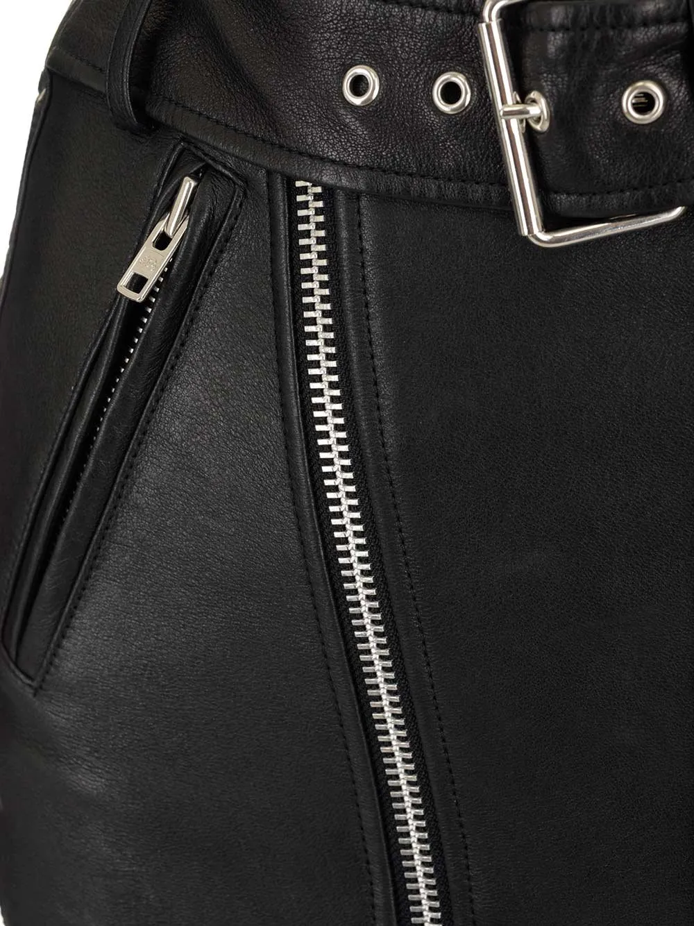 Biker Midi Skirt
