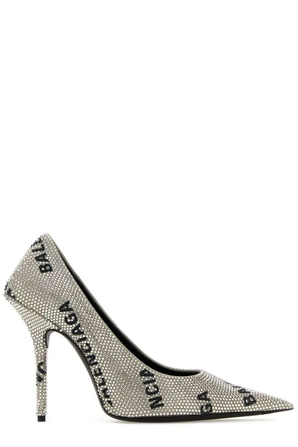 Rhinestones Embellished Pointed-Toe Pumps
