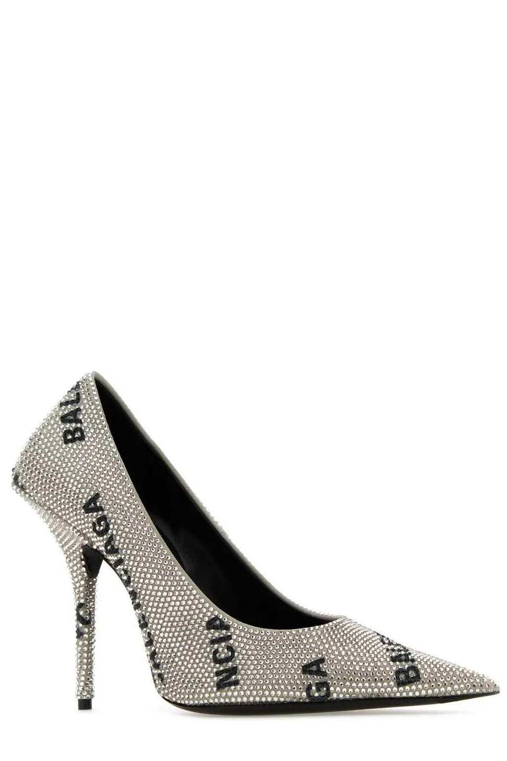 Rhinestones Embellished Pointed-Toe Pumps