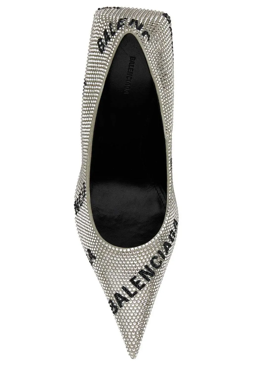 Rhinestones Embellished Pointed-Toe Pumps