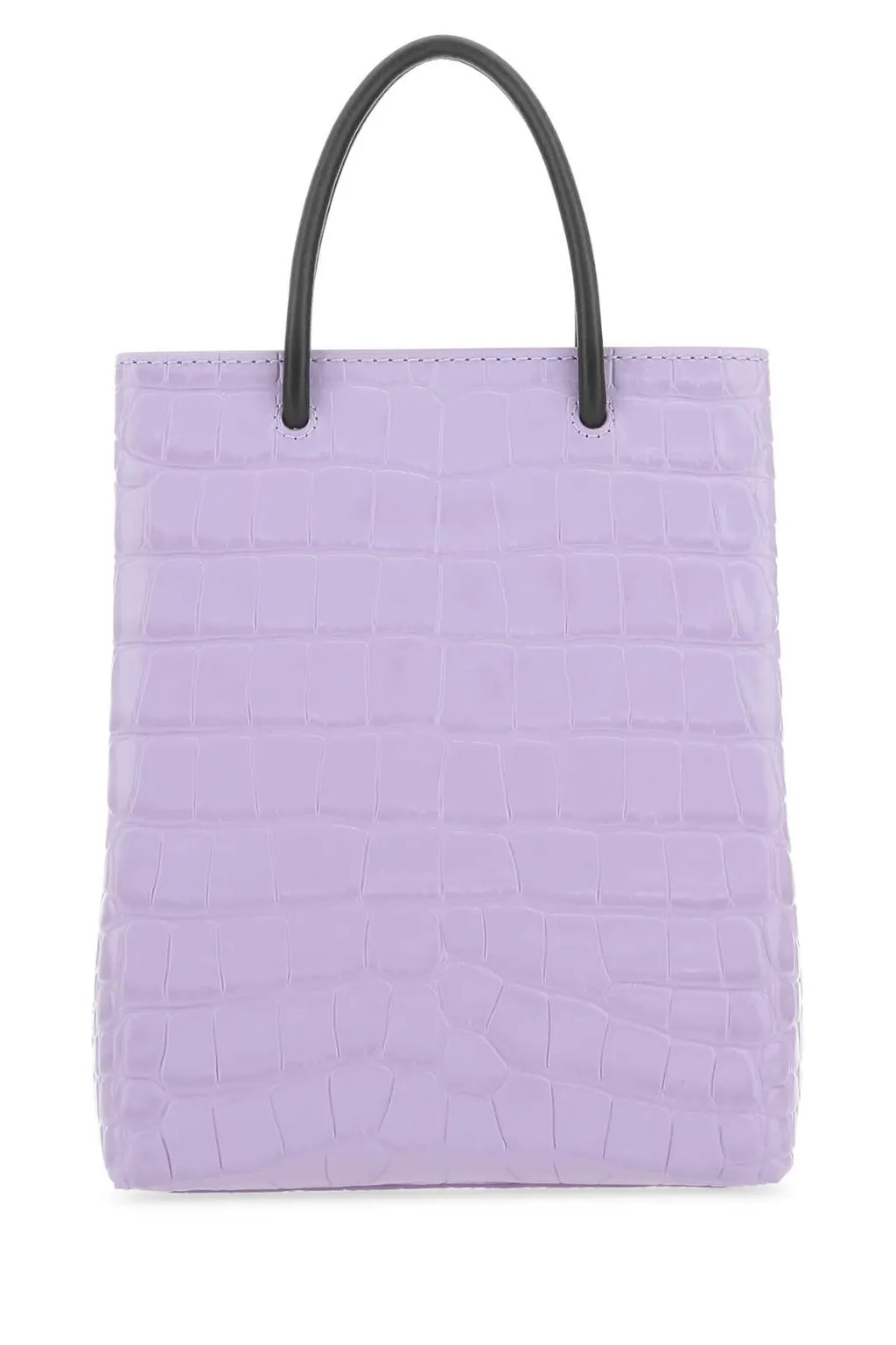 Logo Print Embossed Tote Bag