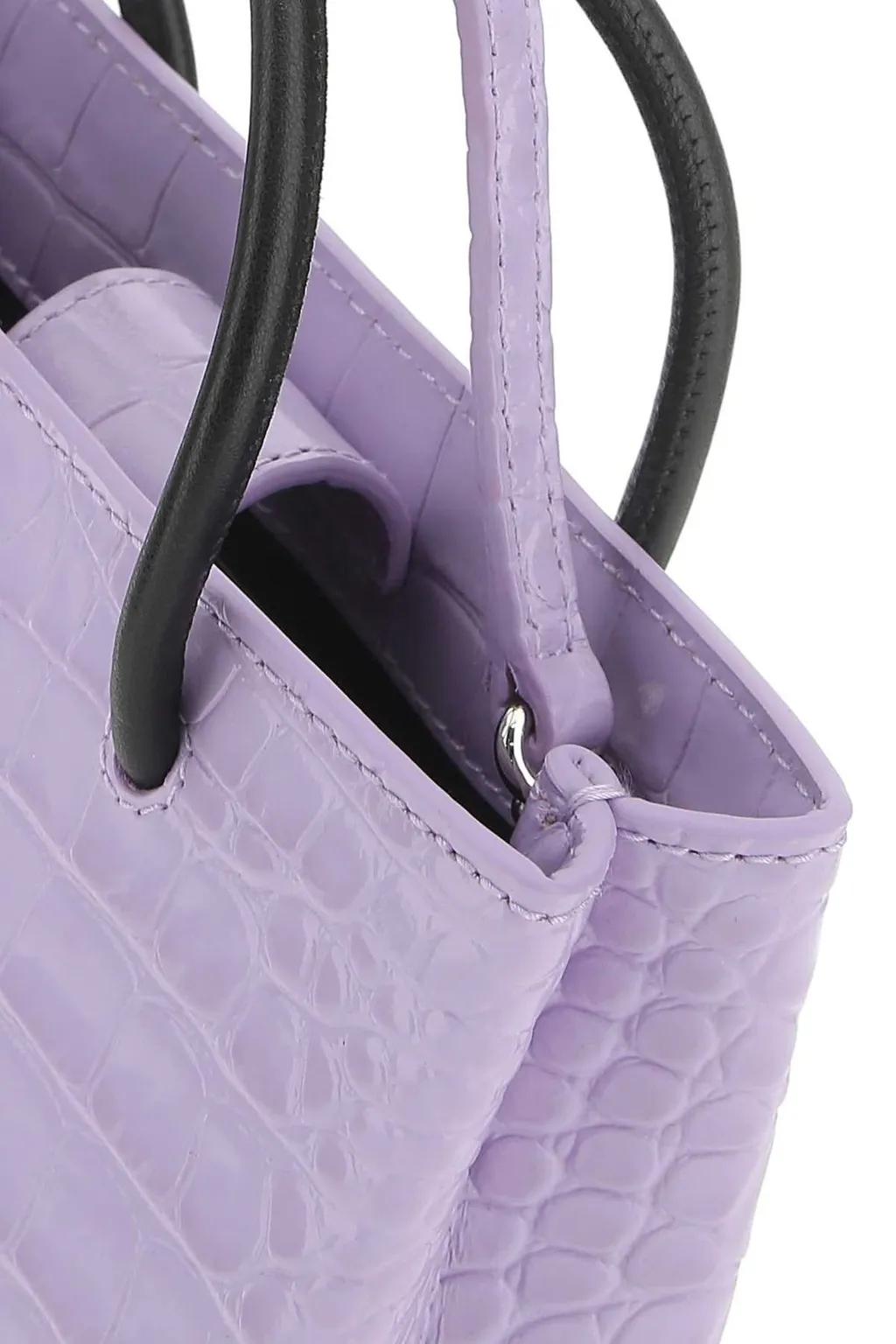 Logo Print Embossed Tote Bag