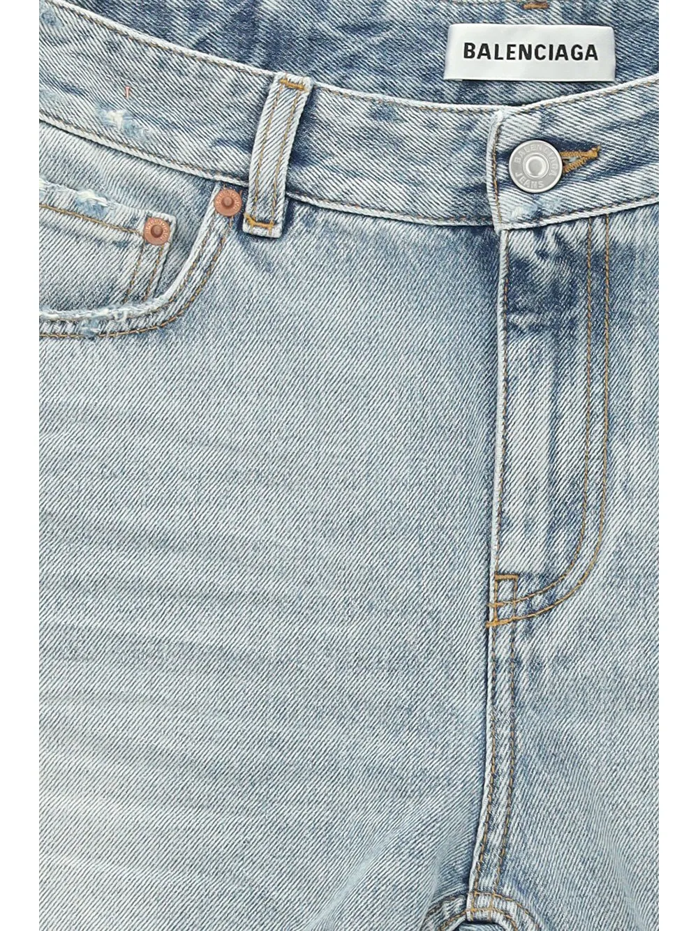 Cut-Up Denim Mini Skirt