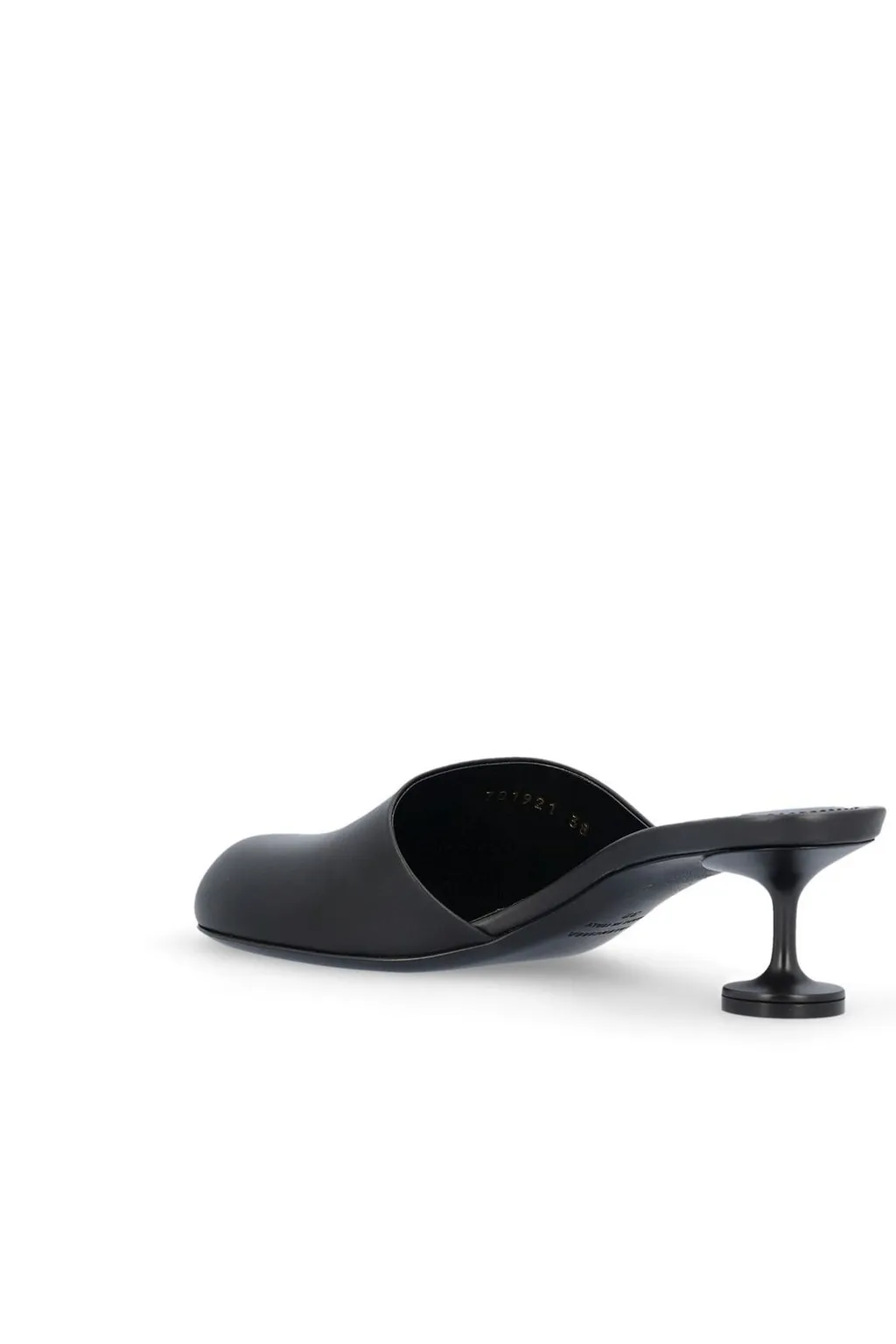Lady Round Toe Heeled Mules