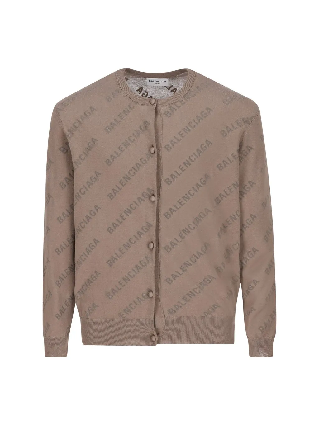 All-Over Logo Buttoned Cardigan