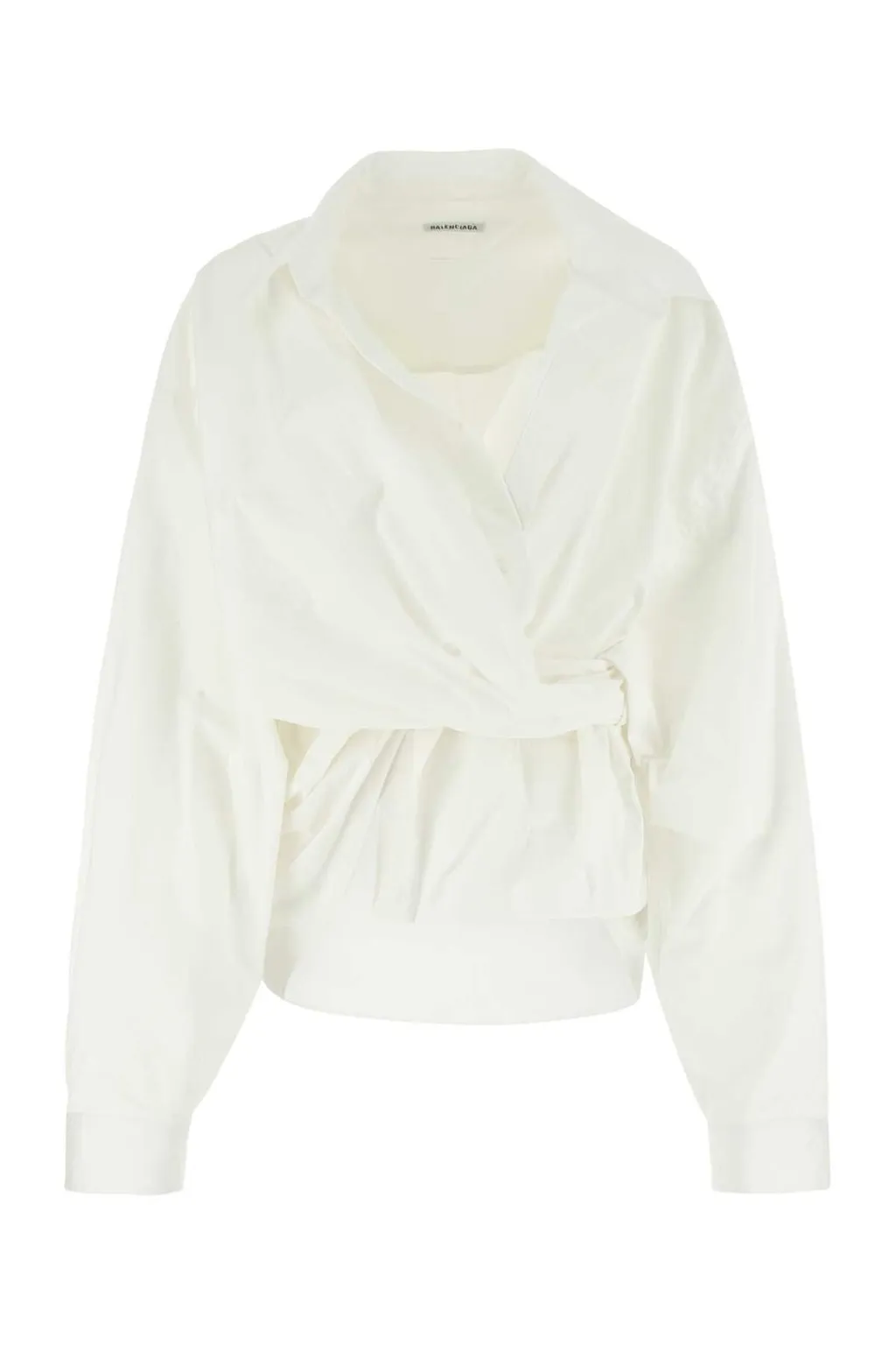 Wrap Long-Sleeved Shirt