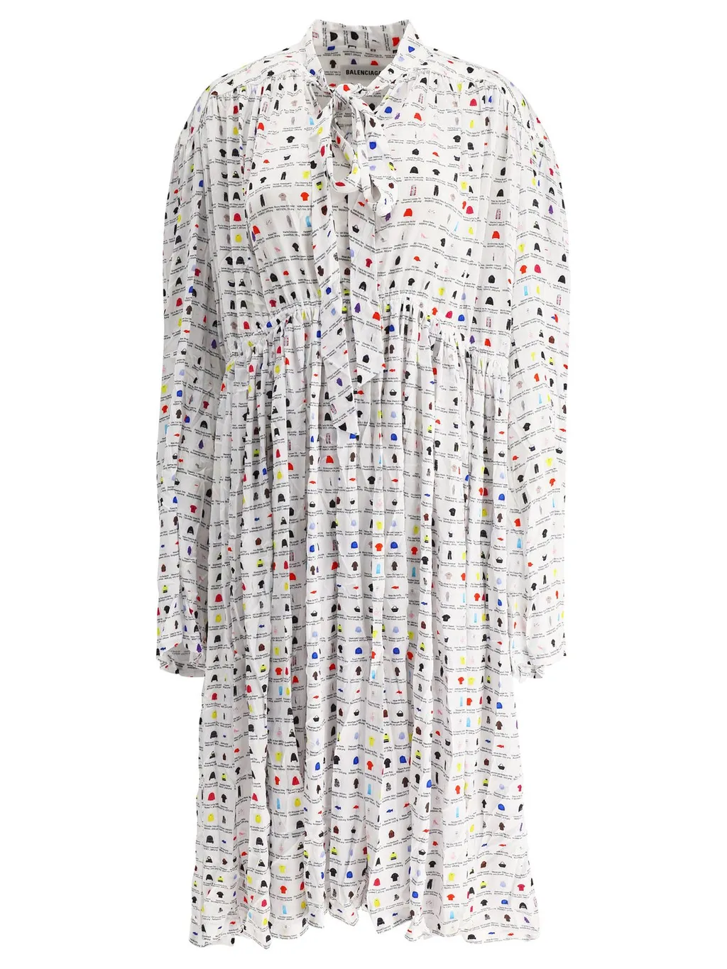 Graphic Printed Oversized Midi Dress
