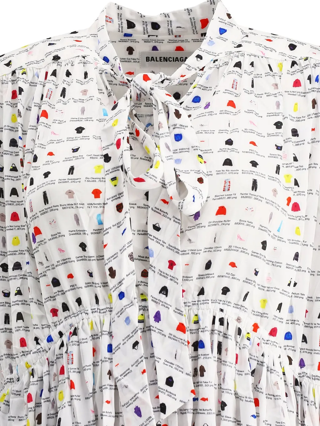 Graphic Printed Oversized Midi Dress