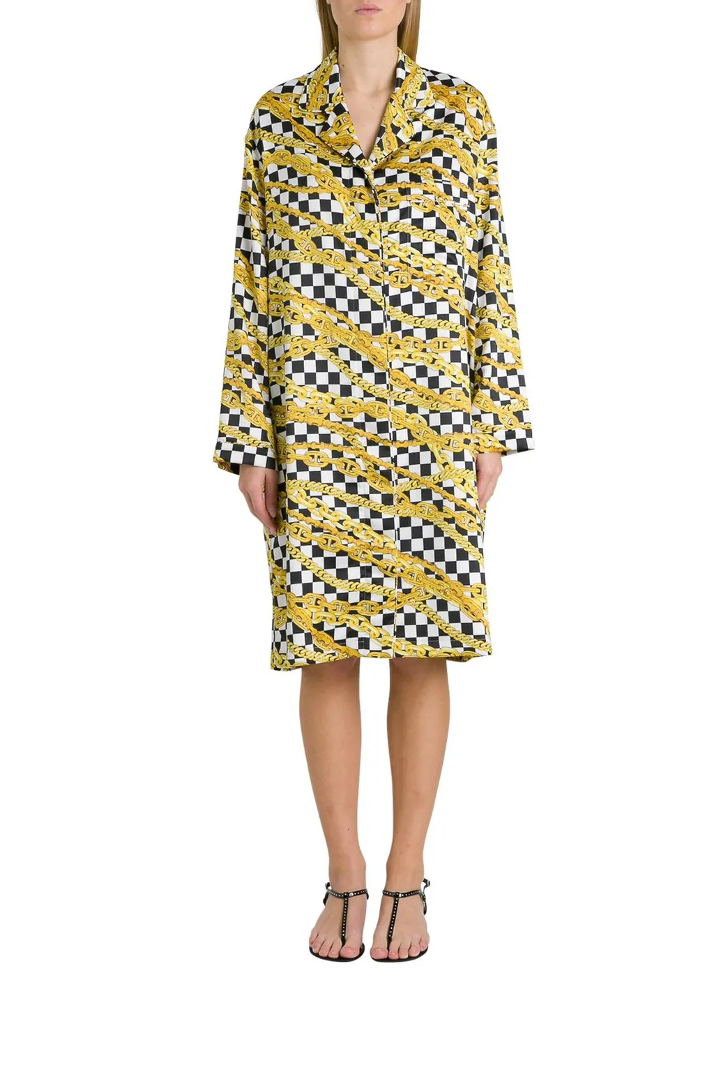 Chain Printed Oversized Dress
