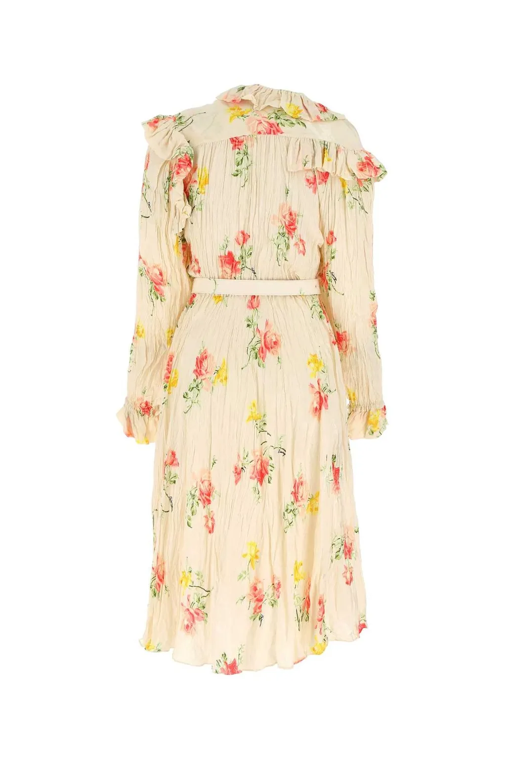 Vintage Flower Off-Shoulder Dress