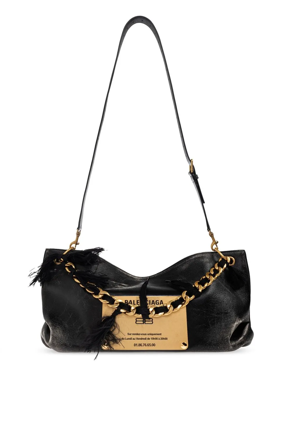 Logo Plaque Shoulder Bag