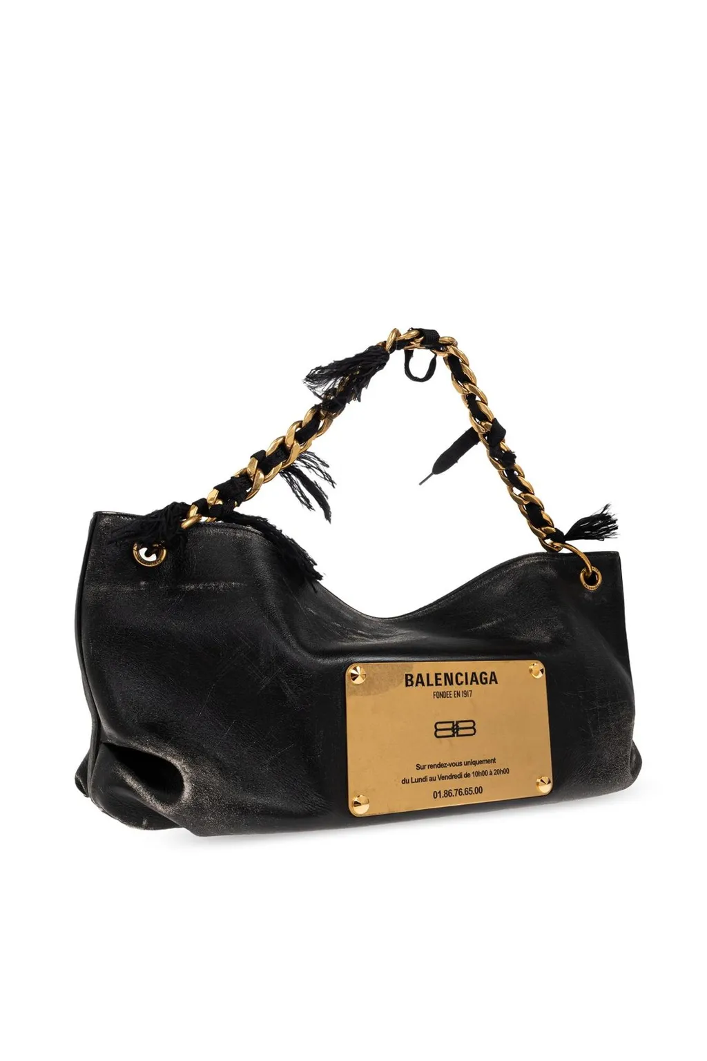 Logo Plaque Shoulder Bag