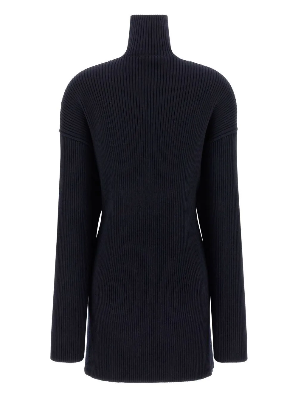 Turtleneck Long-Sleeve Dress