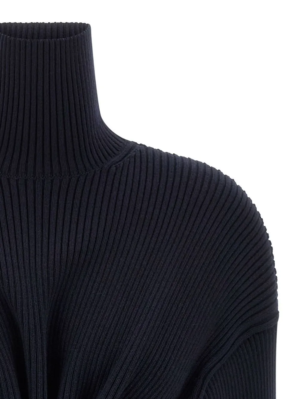 Turtleneck Long-Sleeve Dress