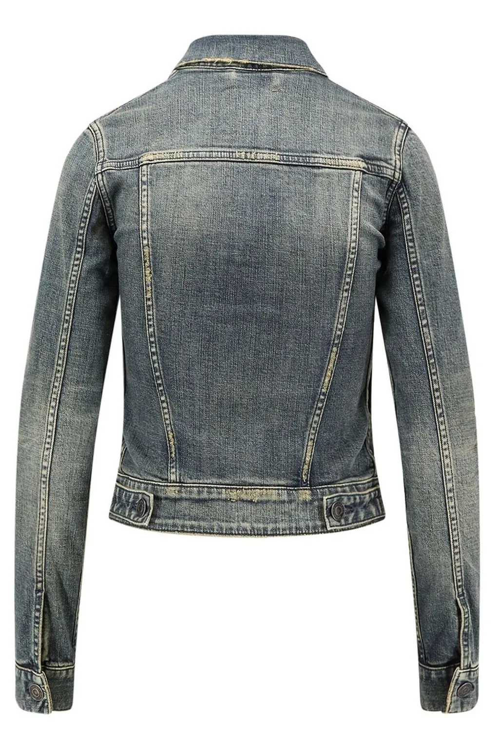 Ruched Denim Jacket