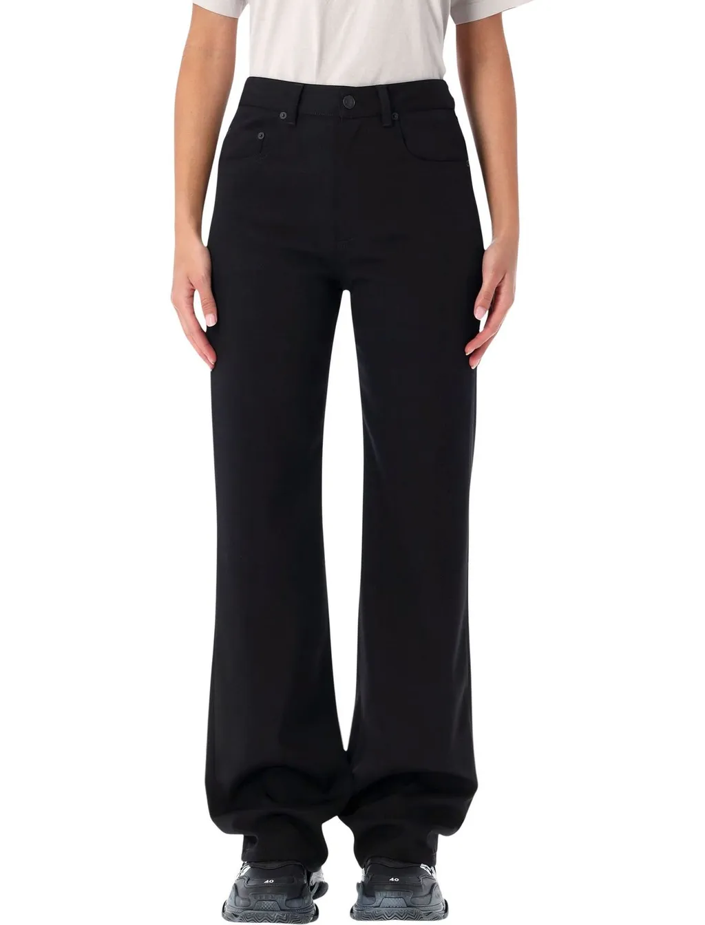 Straight-Leg Tailored Pants