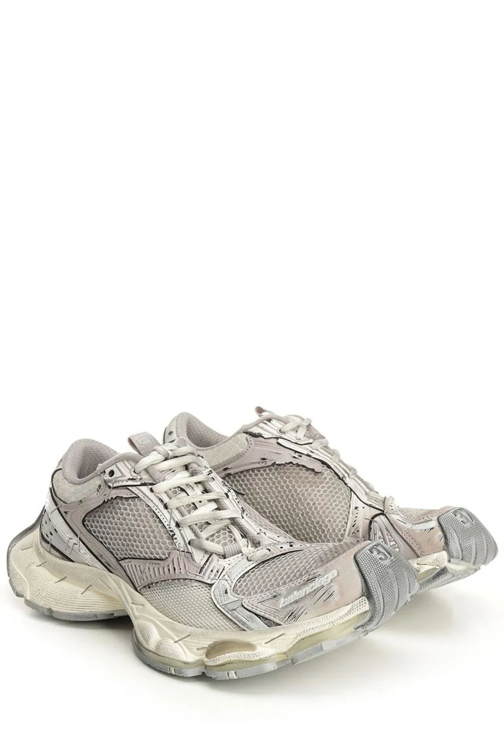 Stapler Panelled Lace-Up Sneakers