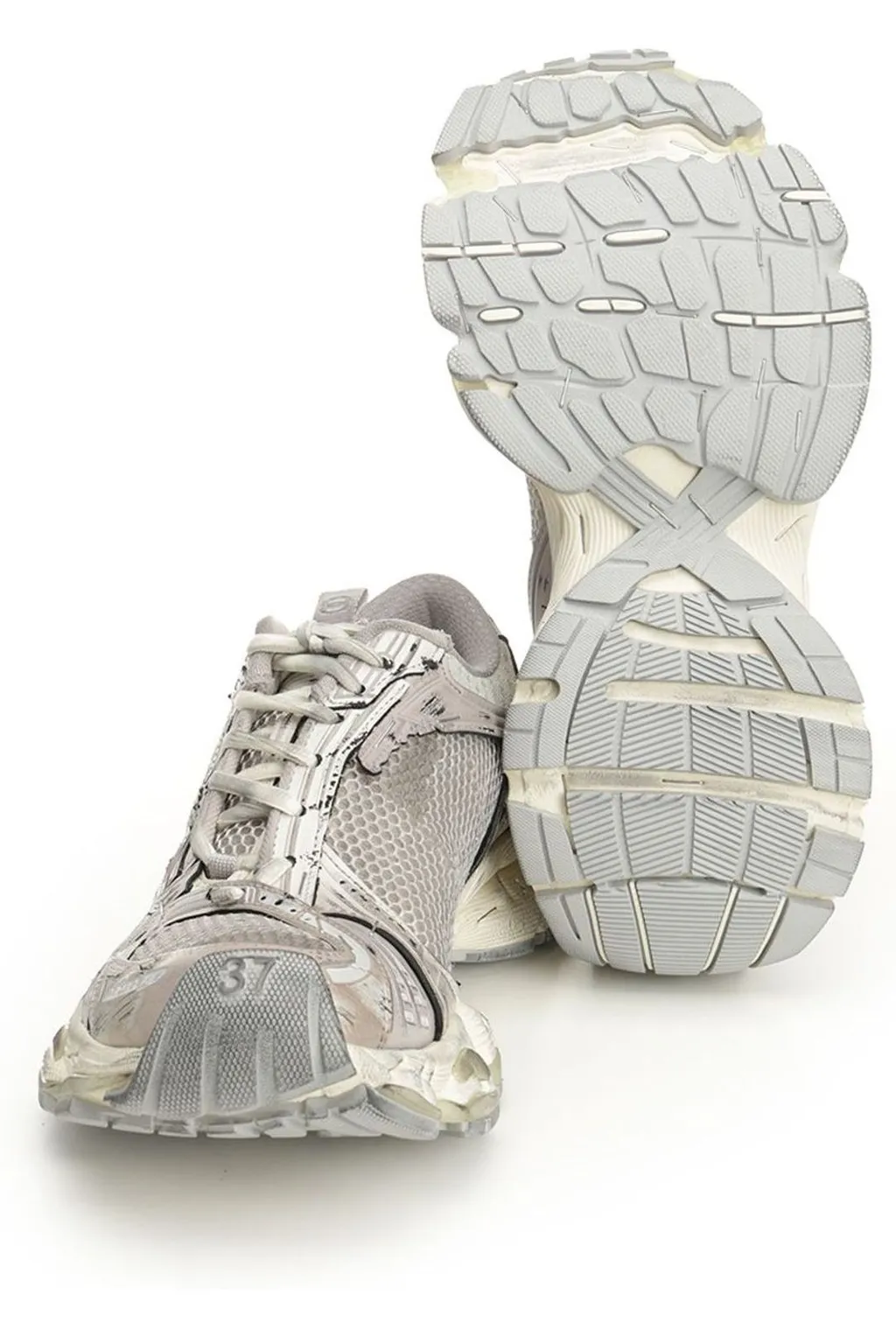 Stapler Panelled Lace-Up Sneakers