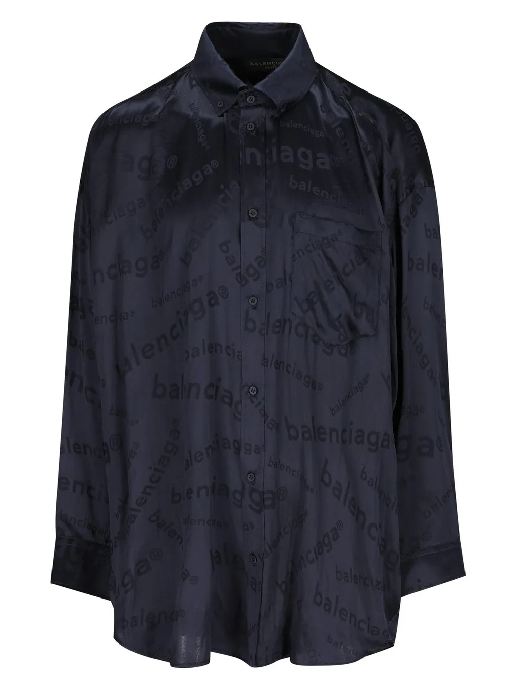 Allover Logo Long-Sleeved Shirt