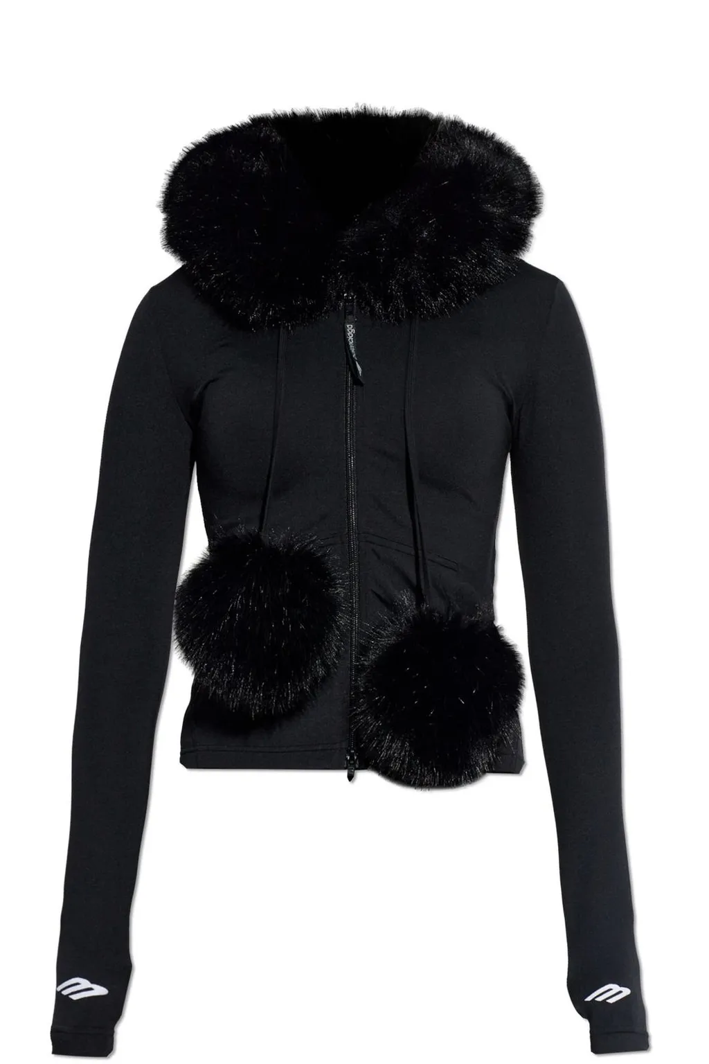 Fluffy Zip-Up Hooded Jacket