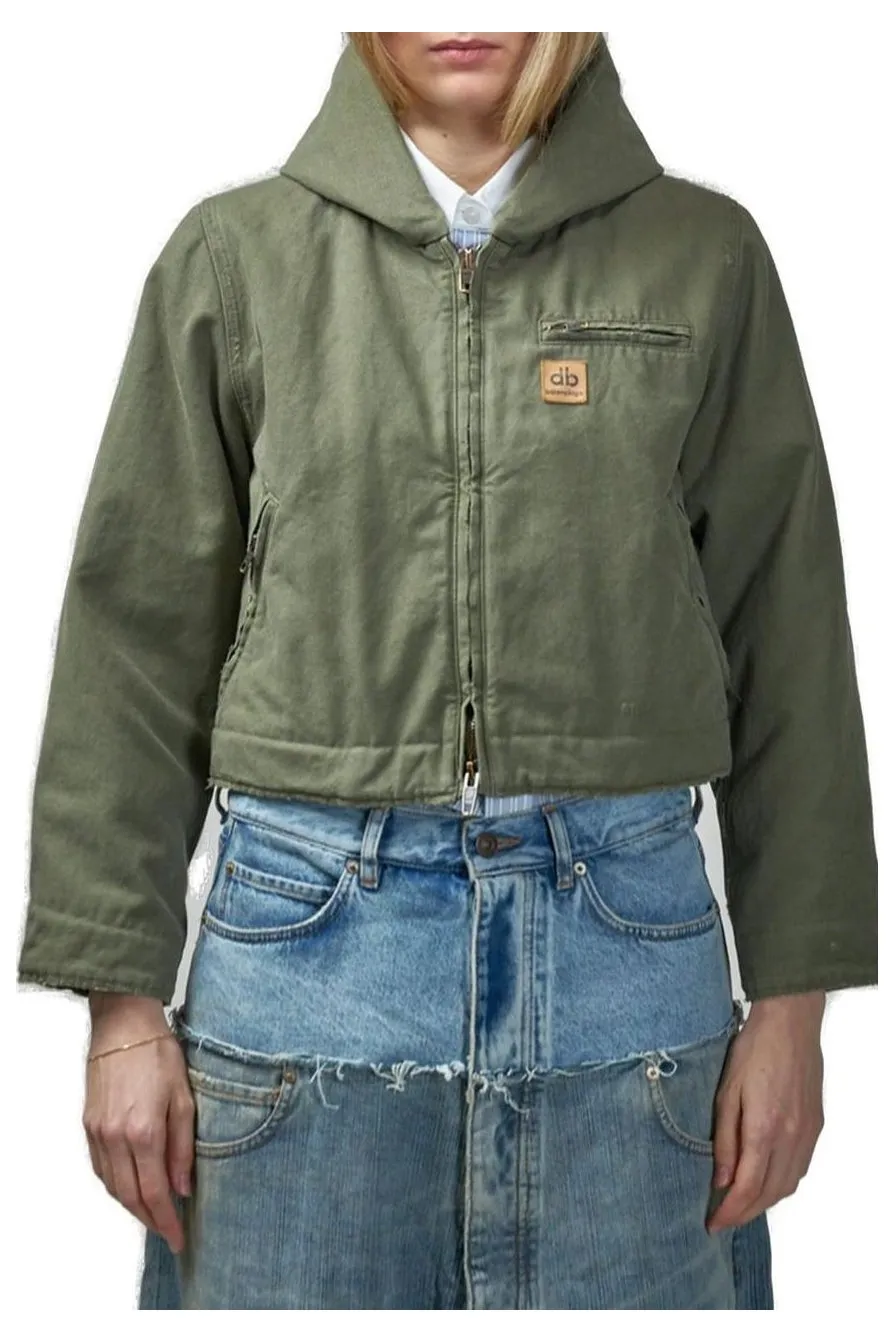 Shrunk Hooded Workwear Parka