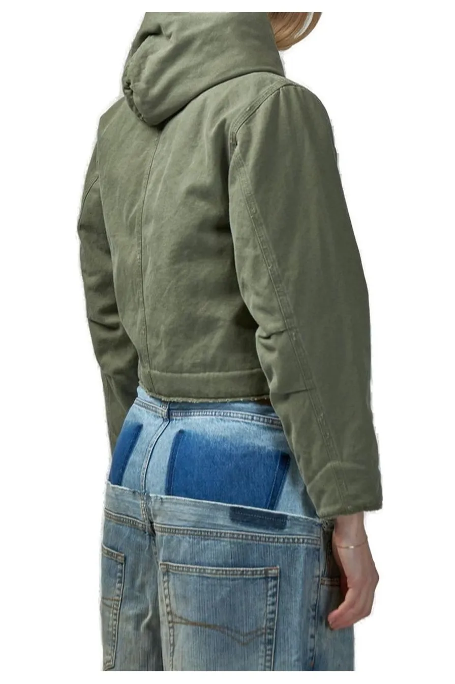 Shrunk Hooded Workwear Parka