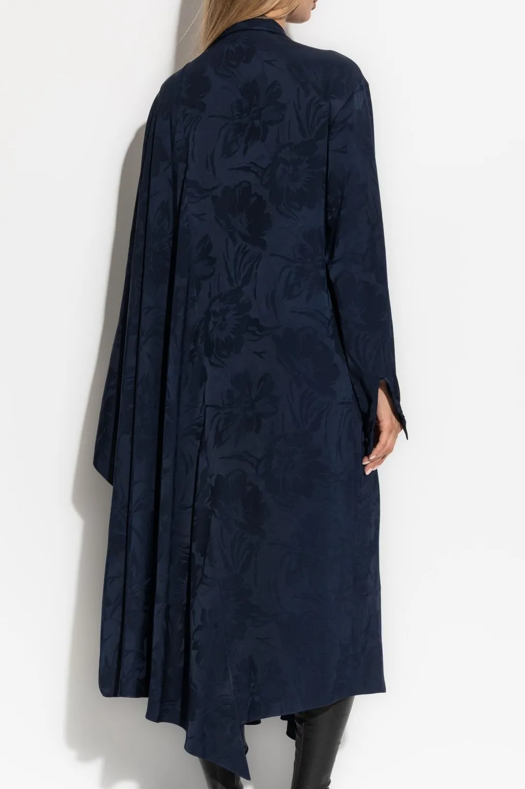 Floral Print Tied-Neck Dress