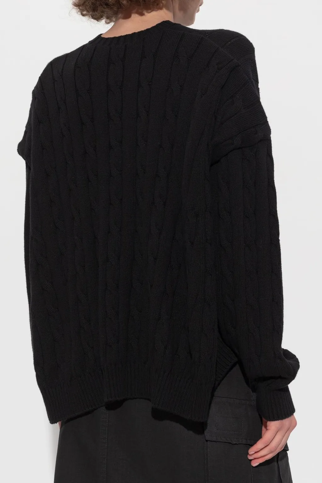 Logo Embroidered Knit Sweater