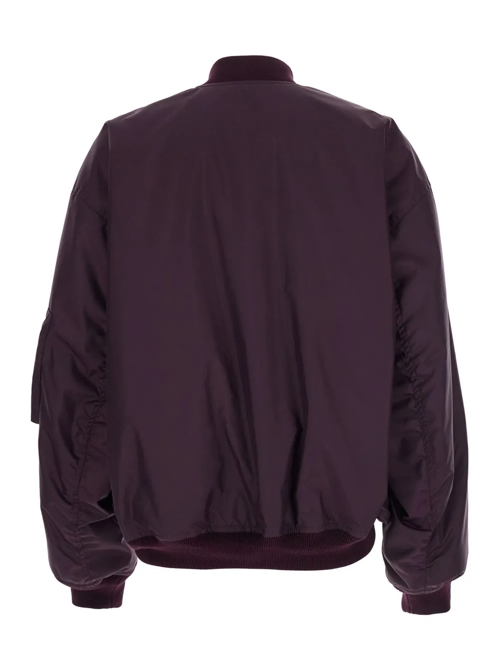 Logo Patch Zip-Up Bomber Jacket