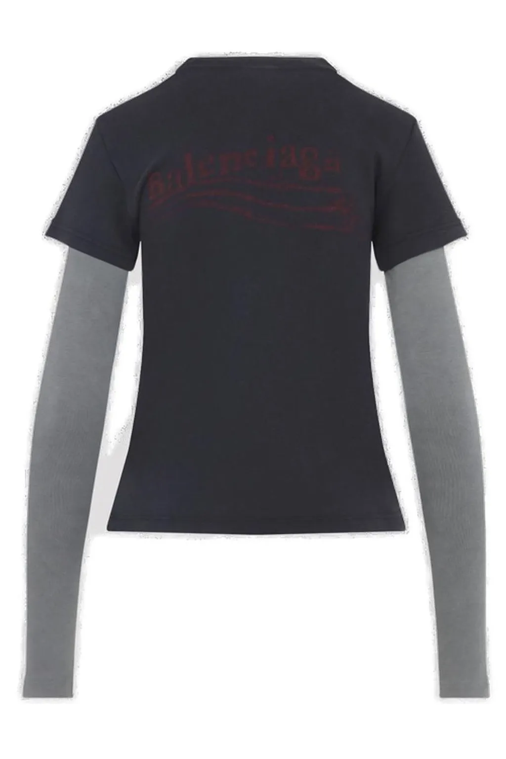 Layered Logo Printed T-Shirt