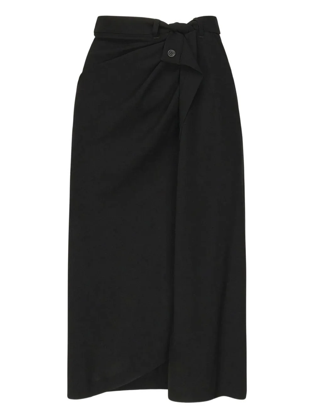 Draped Tailored Skirt