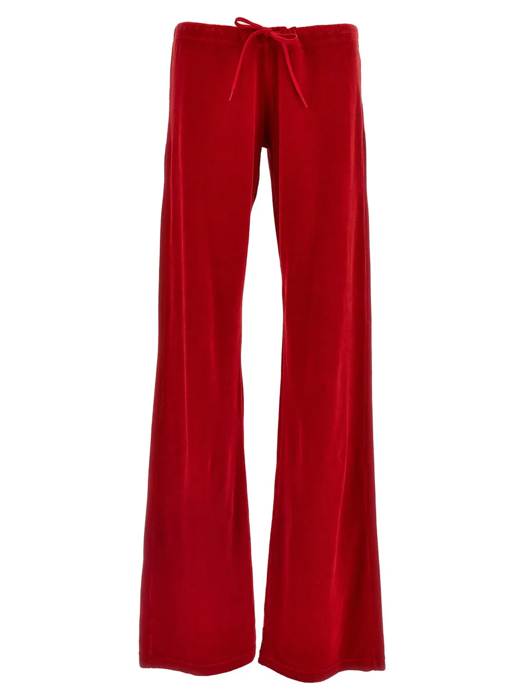 Distressed Drawstring Velvet Pants