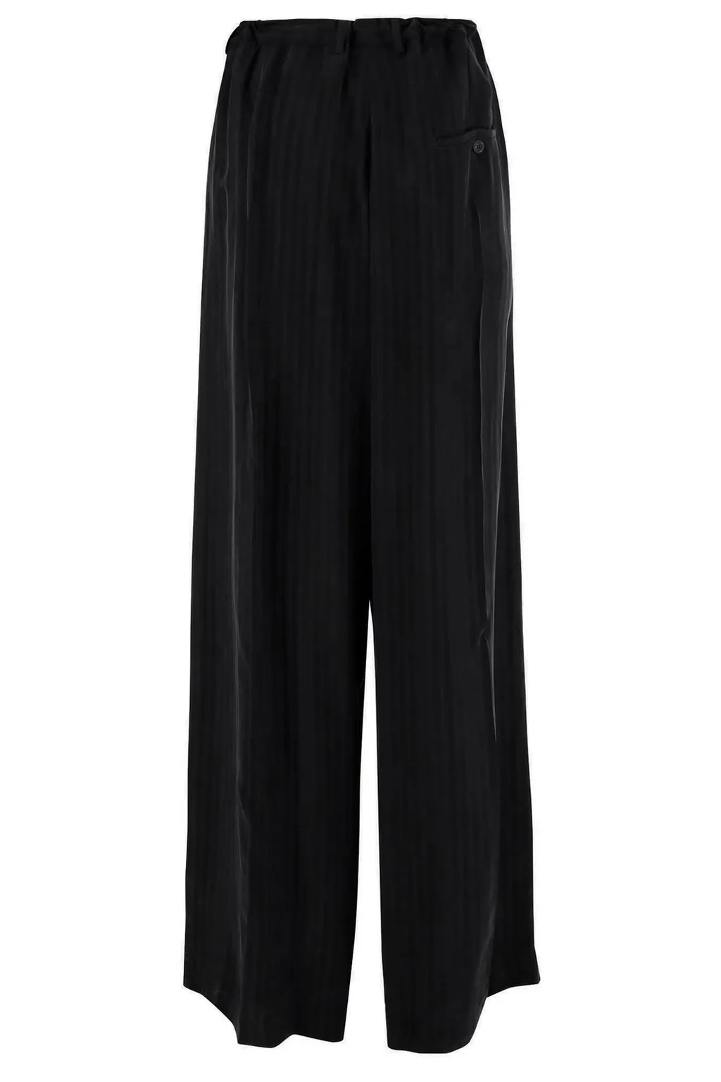Drawstring Wide-Leg Trousers