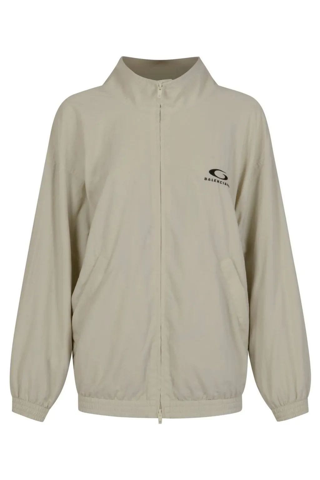 Logo Embroidered Zip-Up Jacket