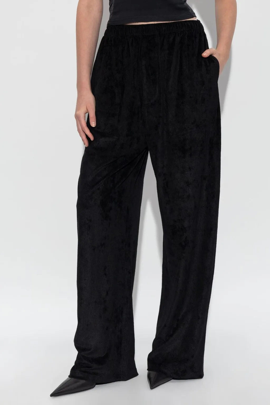 Wide-Leg Corduroy Trousers