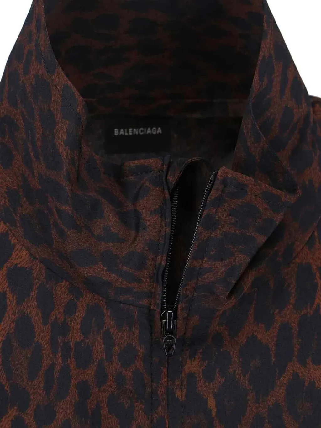 Leopard Print Zipped Jacket