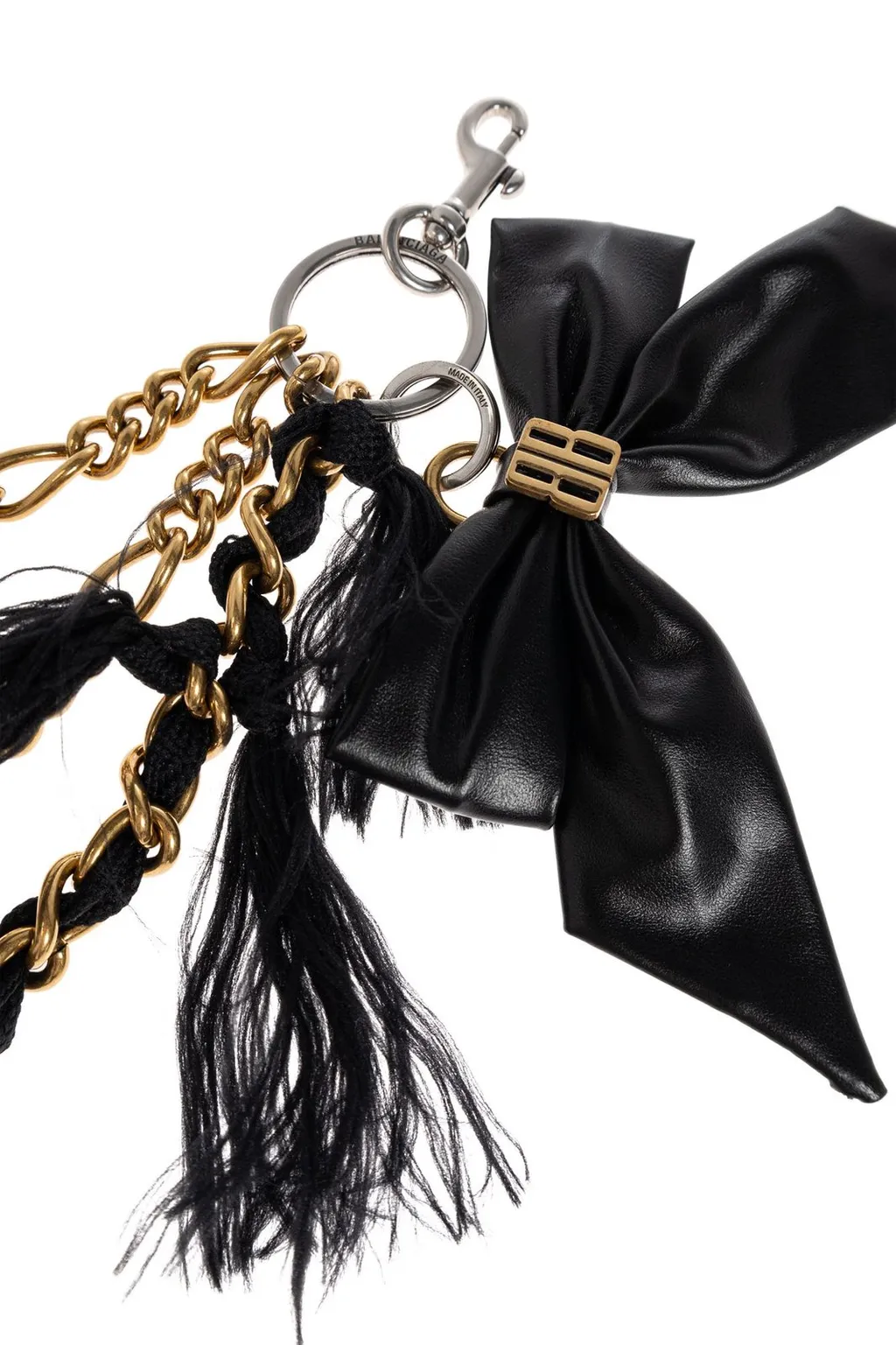 Bow Detailed Chain Bag Charm
